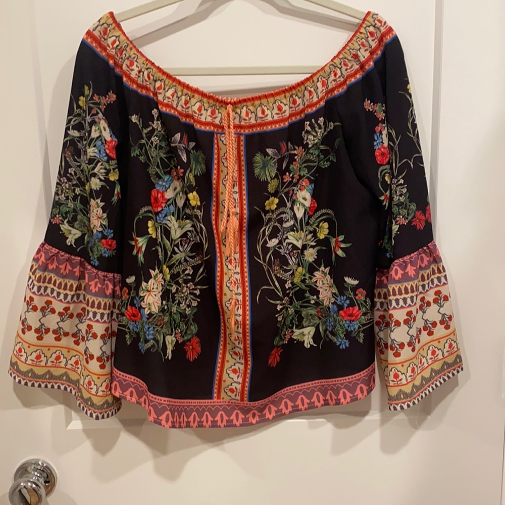 Boho vibe!  Umgee off the shoulder top